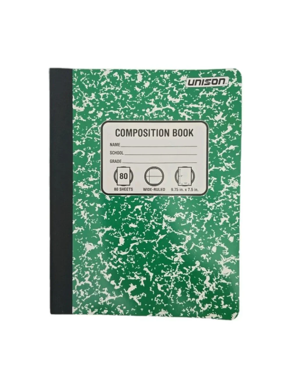 Lot Of 5 New Unison Composition/Notebooks 80 Sheets Wide/College Ruled 5 COLORS